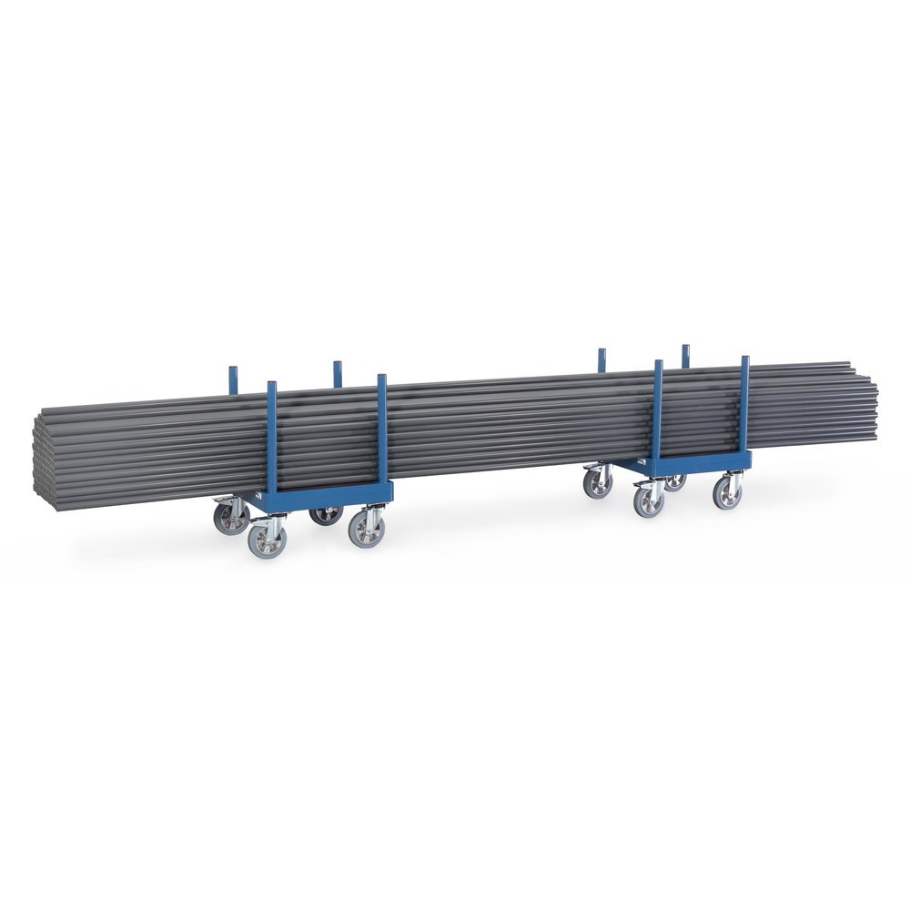 Produktabbildung Nr. 2: Chariot pour matériaux longs fetra®, galet, capacité de charge 1 500 kg, plate-forme de chargement l x P 510 x 510 mm