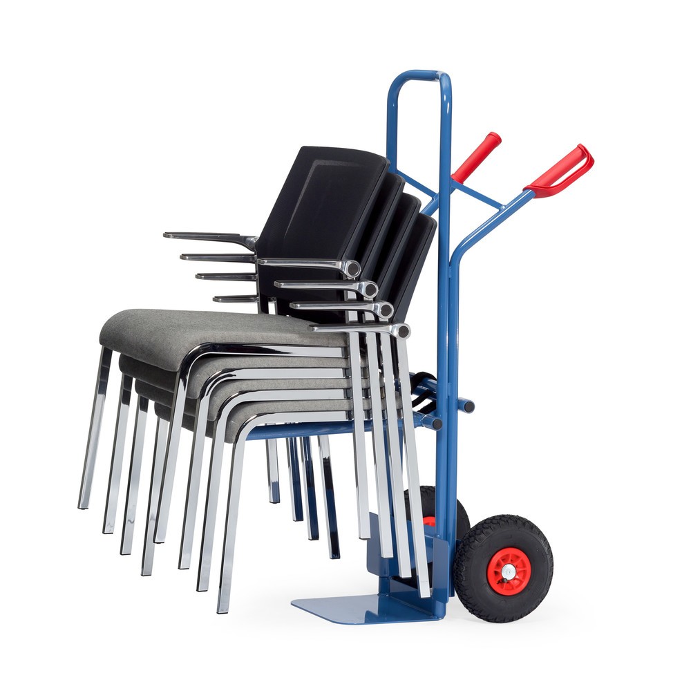 Produktabbildung Nr. 3: fetra® Diable porte-chaises en acier, capacité de charge 300 kg, bavette lxP 320 x 250 mm, pneumatiques gonflables
