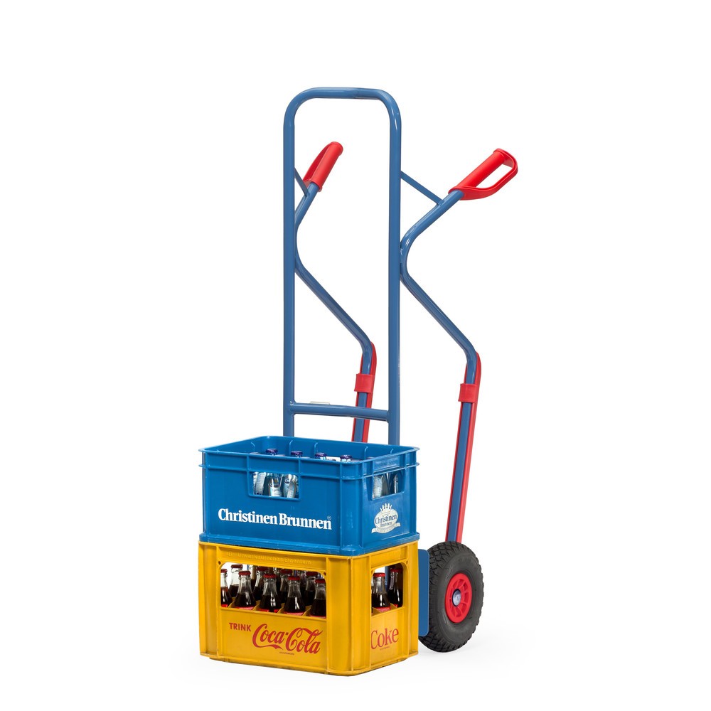 Produktabbildung Nr. 3: fetra® Diable empilable, capacité de charge 300 kg, bavette lxP 320 x 250 mm, pneumatiques PU