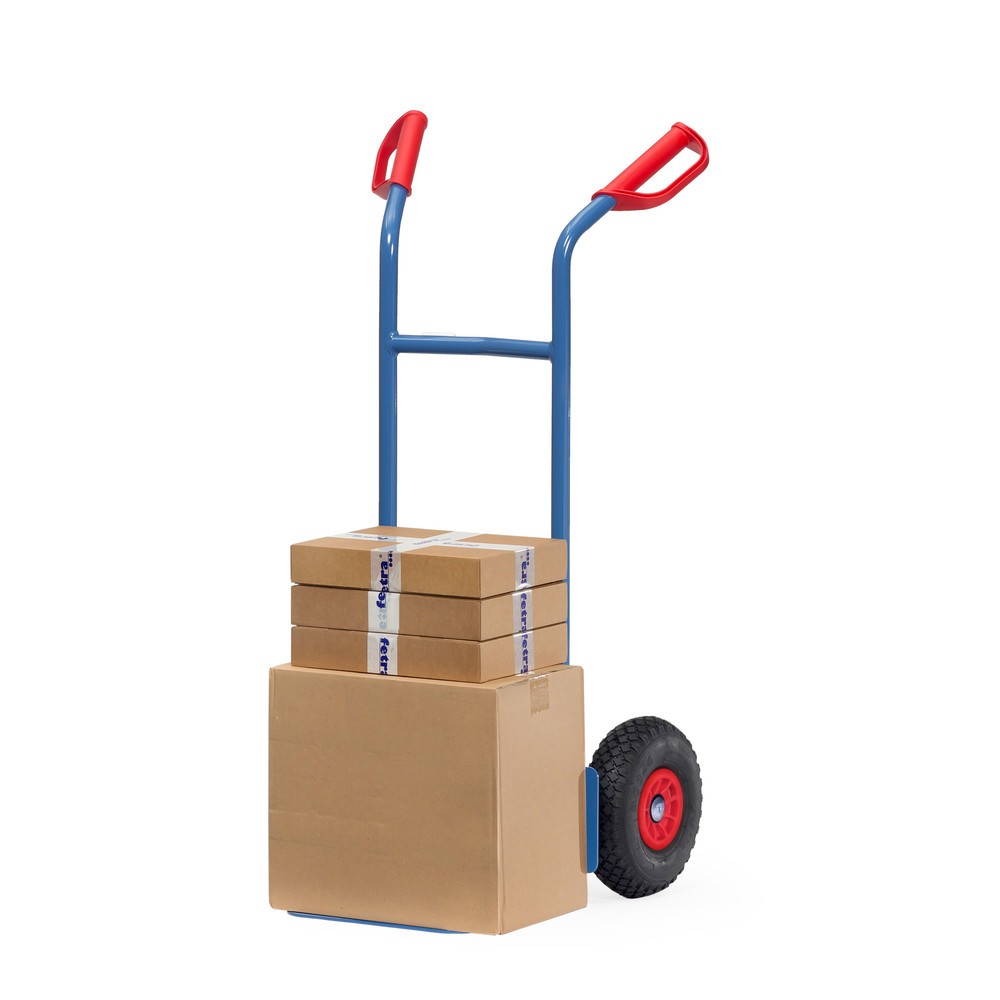 Produktabbildung Nr. 2: fetra® Diable empilable, capacité de charge 200 kg, bavette lxP 320 x 250 mm, simple, pneumatiques PU