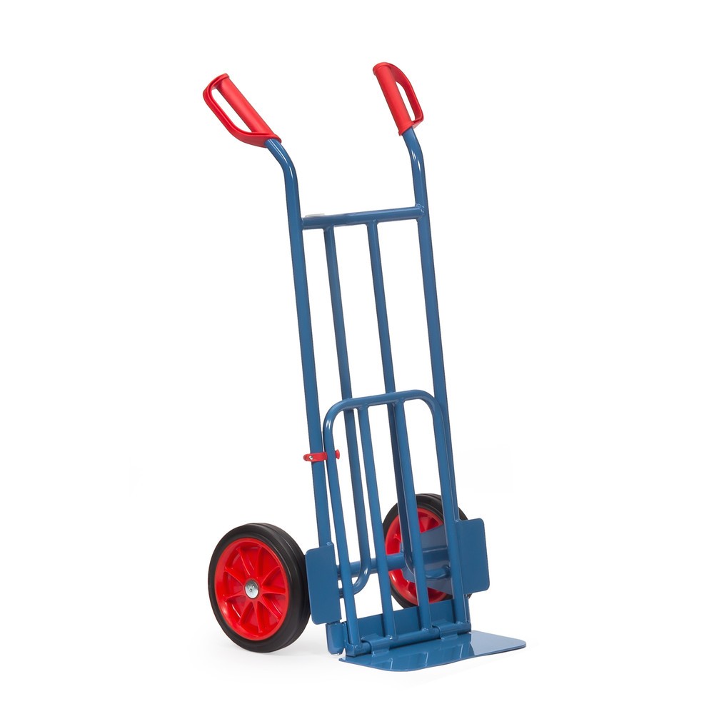 Produktabbildung Nr. 3: fetra® Diable à colis, avec bavette rabattable, capacité de charge 250 kg, bavette lxP 400 x 150 mm, pneumatiques à bandage plein