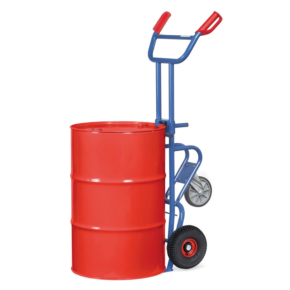 Produktabbildung Nr. 3: fetra® Diable porte-fûts, capacité de charge 300 kg, avec galet d'appui, pneumatiques gonflables