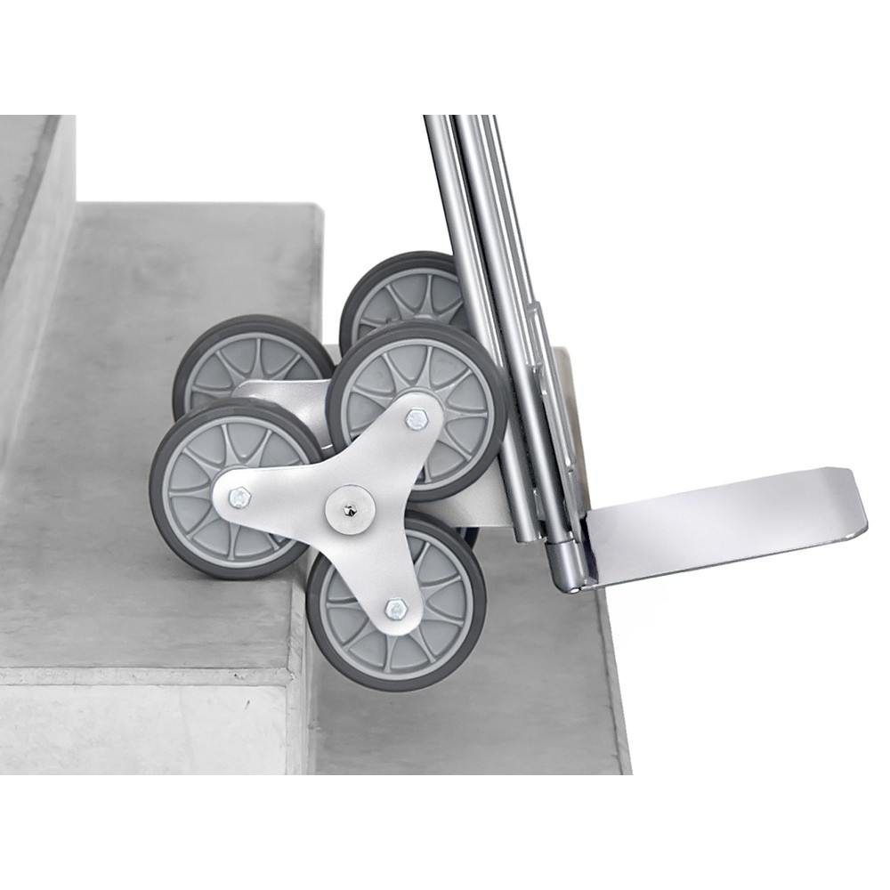 Produktabbildung Nr. 2: fetra® Diable pour escaliers, roue en étoile à 3 bras, capacité de charge 200 kg, bavette lxP 320 x 250 mm, aluminium