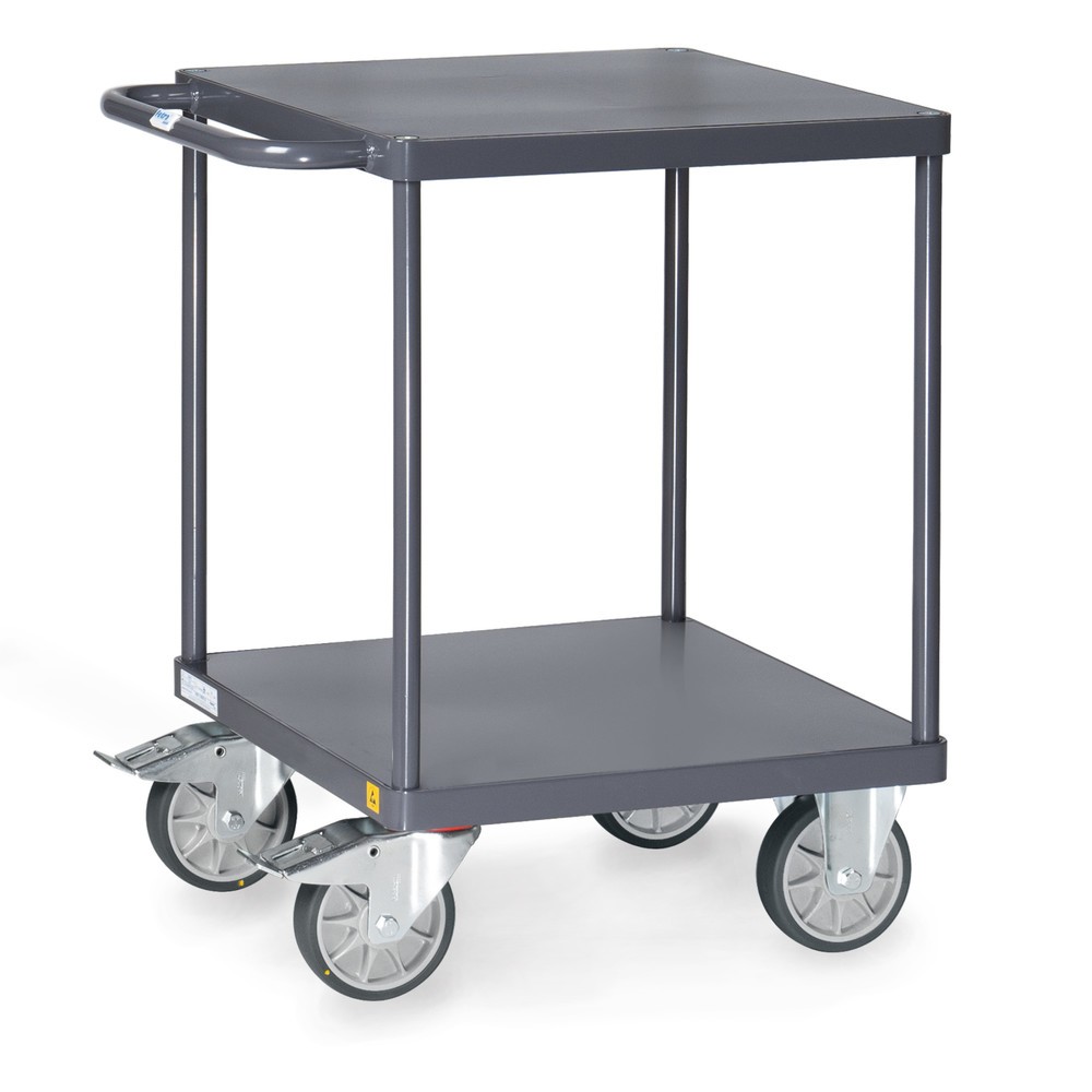 Produktabbildung: fetra® ESD-Tisch- und Montagewagen mit Stahlblechböden à 600 x 600 mm