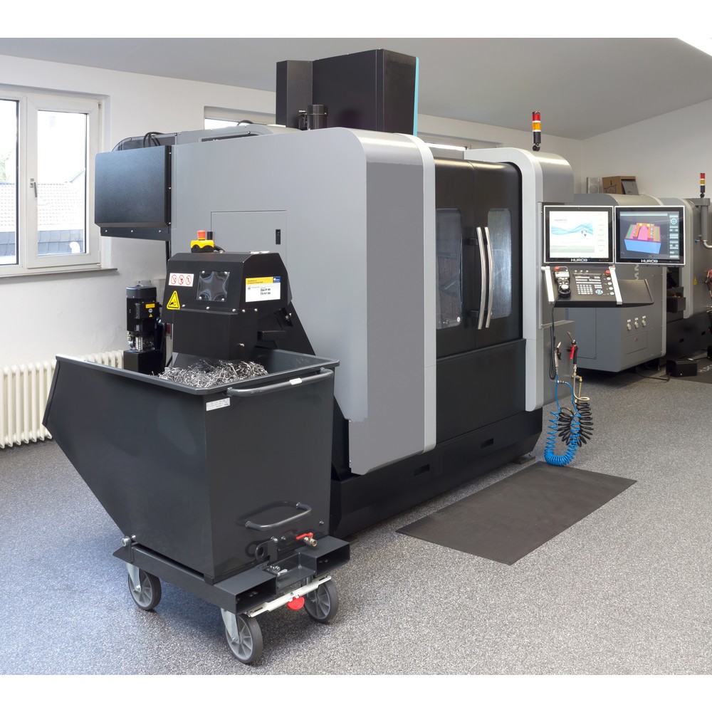 Produktabbildung Nr. 4: fetra® Muldenkipper mit Rollen, 0,8 m³, Anthrazitgrau