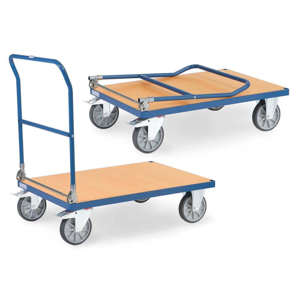 Produktabbildung: fetra® Plattformwagen, klappbar, TK 500 kg, Ladefläche BxT 1.000 x 700 mm