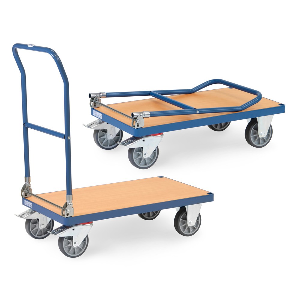 Produktabbildung: fetra® Plattformwagen, klappbar, TK 500 kg, Ladefläche BxT 850 x 500 mm
