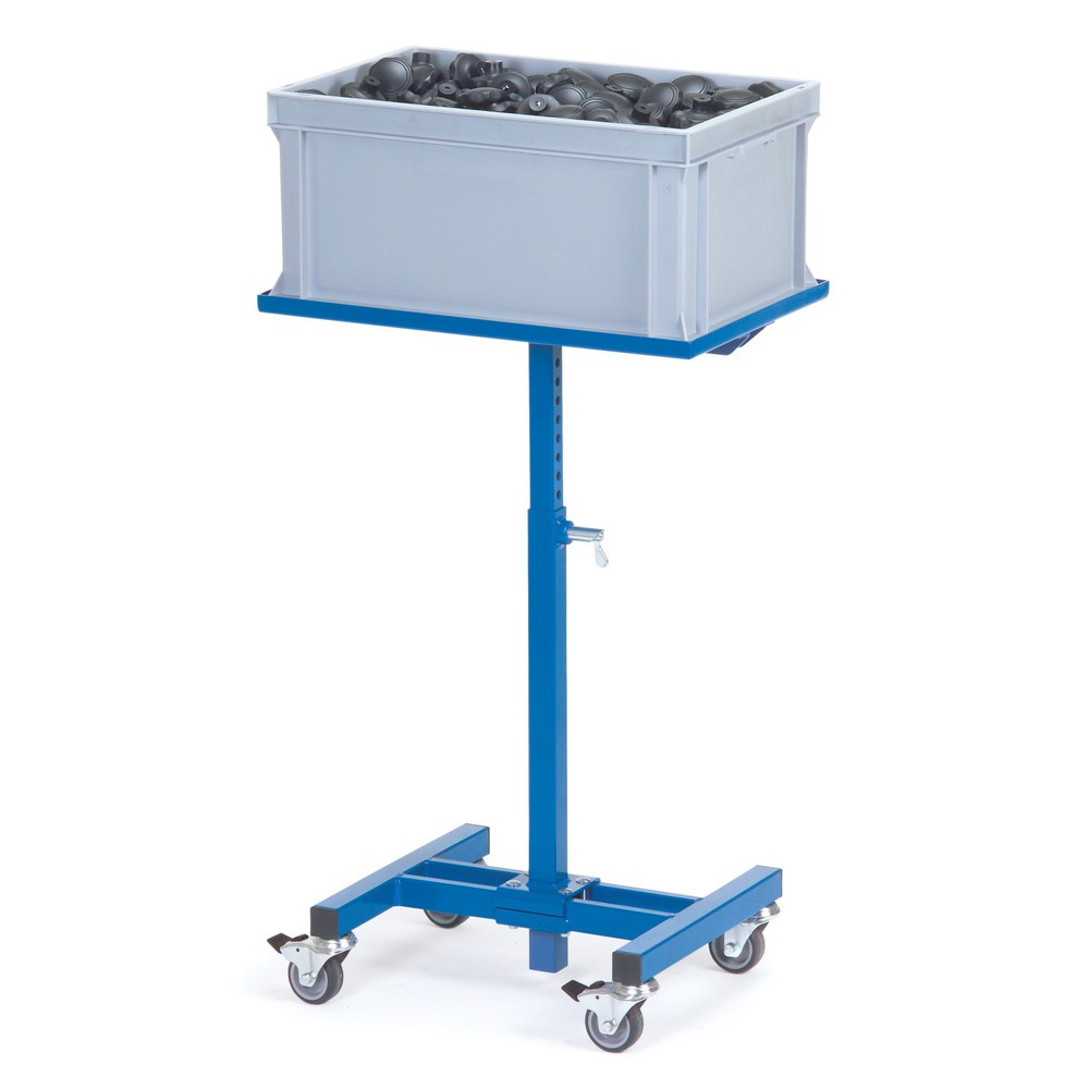 Produktabbildung Nr. 2: fetra® Pupitre d’atelier, modèle de base, plate-forme droite, hauteur 720-995 mm, bleu brillant