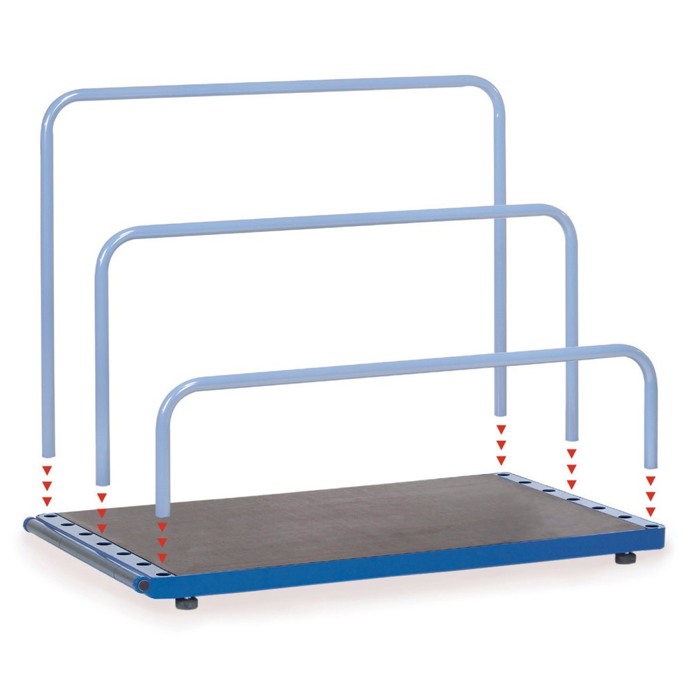 Produktabbildung Nr. 2: fetra® Rack à panneaux sans arceaux, capacité de charge 1 200 kg, surface de chargement lxP 1 200 x 800 mm