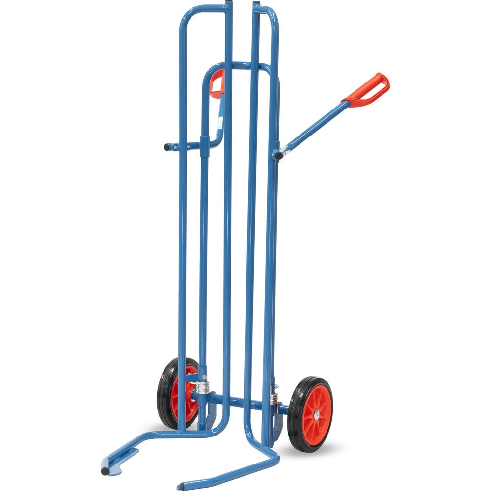 Produktabbildung: fetra® Reifenkarre aus Stahl, Tragkraft 200 kg, für 8 Reifen, Vollgummi-Bereifung