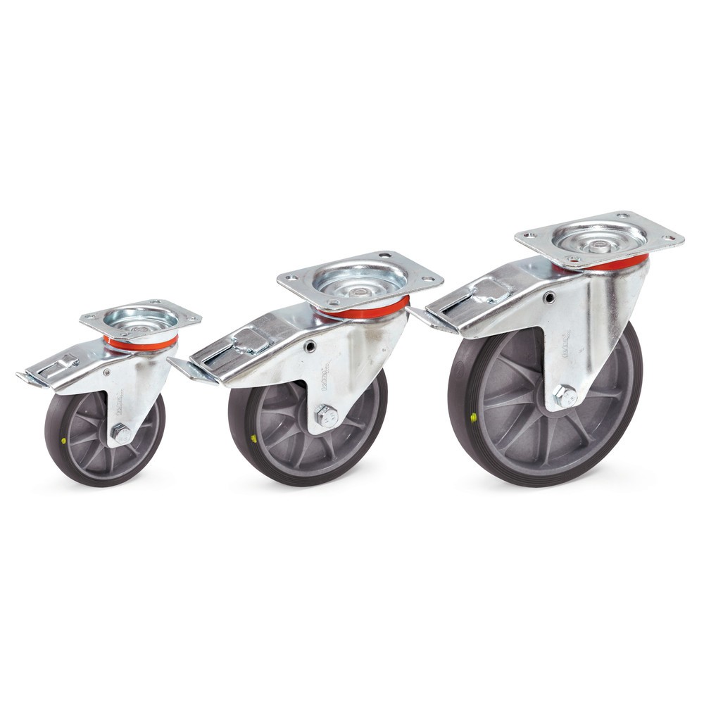 Illustration du produit: fetra® Roue directrice avec dispositif de blocage 125 x 32 mm
