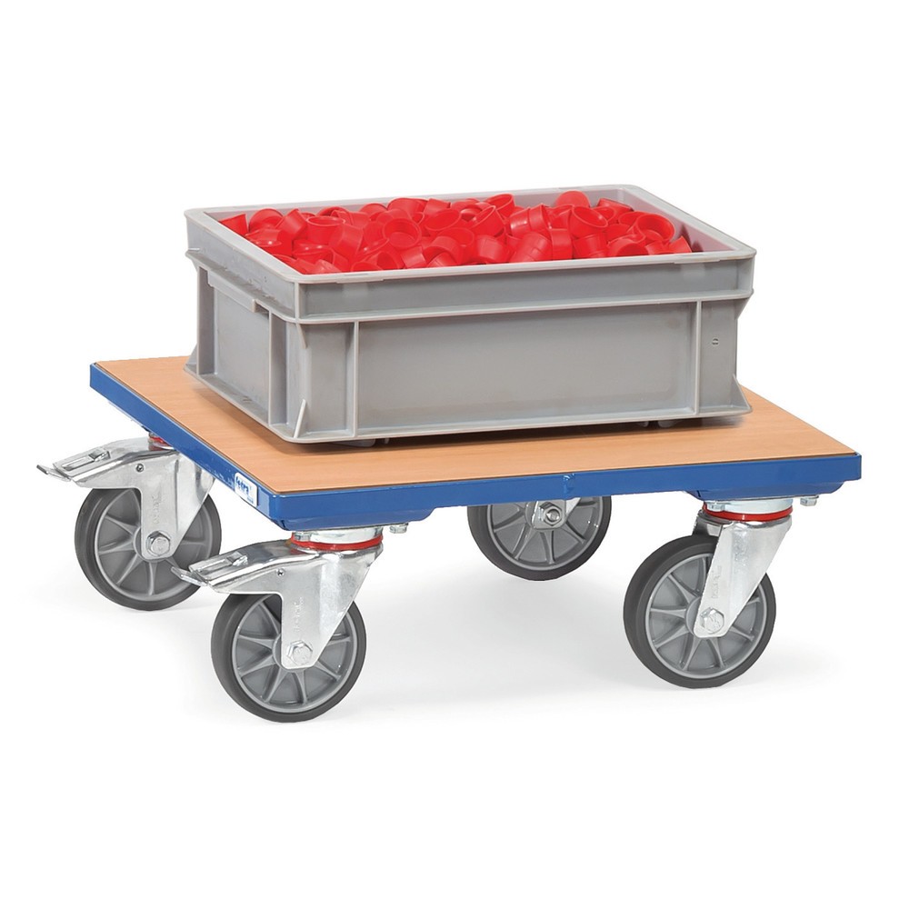 Produktabbildung Nr. 2: fetra® Plateau roulant avec plate-forme en bois, capacité de charge 400 kg, surface de chargement lxP 500 x 500 mm