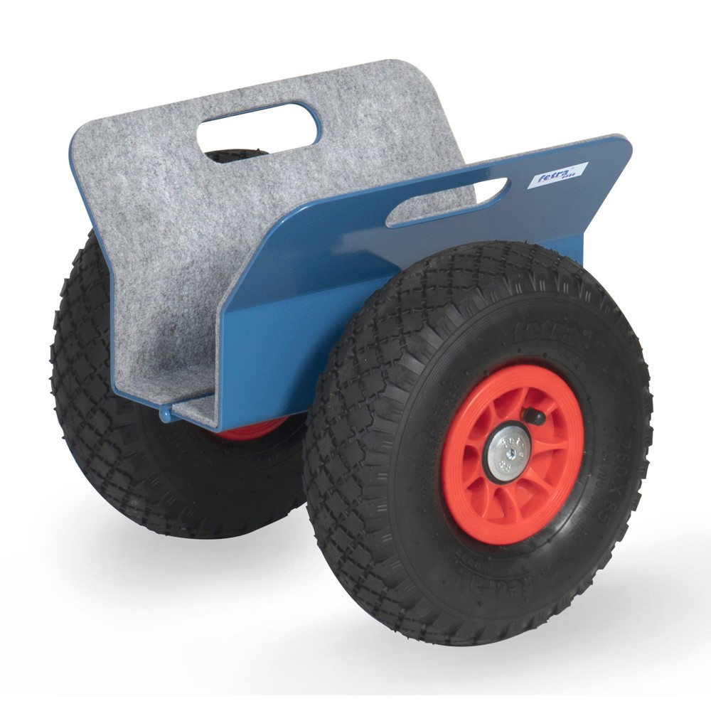 Illustration du produit: fetra® Rouleur de panneaux avec mâchoires de serrage, capacité de charge 250 kg, largeur de serrage 30-95 mm, pneumatiques gonflables
