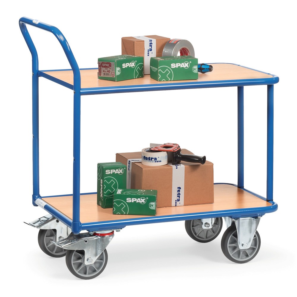 Produktabbildung Nr. 2: fetra® Chariot à plateaux, capacité de charge 400 kg, 2 plateaux de 850 x 500 mm
