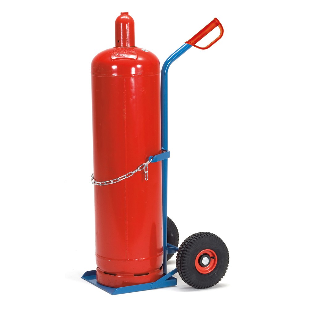 Produktabbildung Nr. 2: fetra® Stahlflaschen-Karre, für 1 Stahlflasche à 33 Liter, Luft-Bereifung
