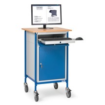 fetra® Stehpult Premium mit Schrank + Tastaturschublade