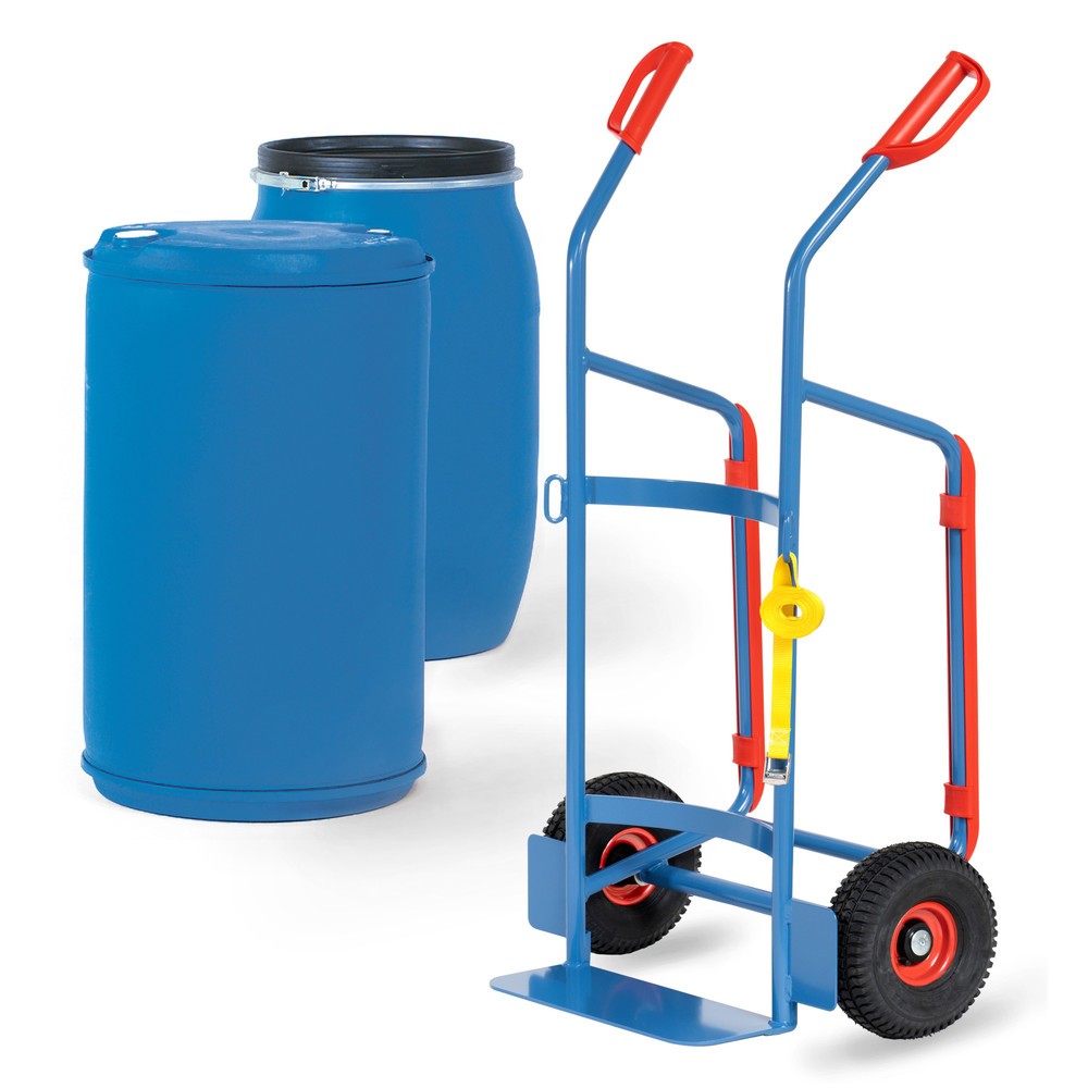 Illustration du produit: fetra® Chariot porte-fûts, capacité de charge 250 kg, pneumatiques gonflables