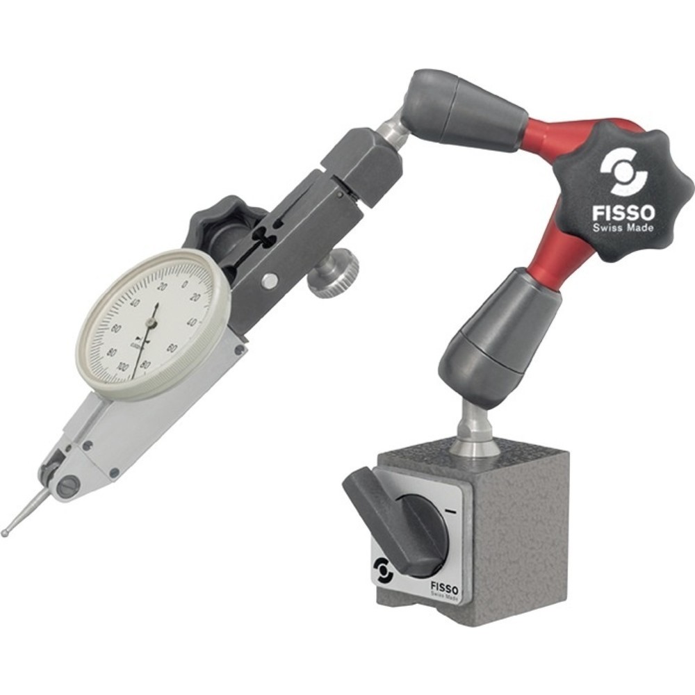 Illustration du produit: FISSO Magnetmessstativ STRATO-LINE, Haftkraft 300 N, Aktionsradius 130 mm Gesamthöhe 220 mm