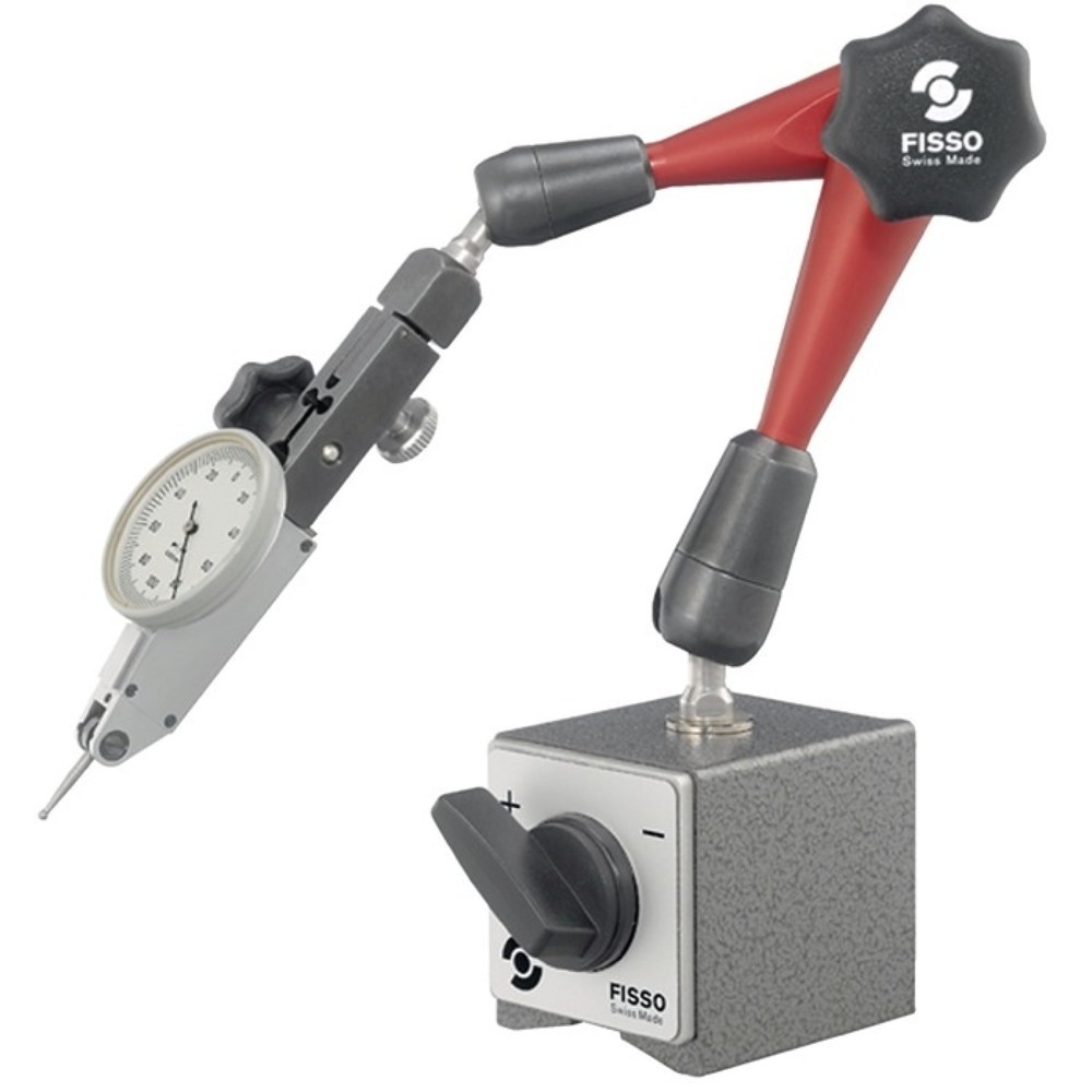 Illustration du produit: FISSO Magnetmessstativ STRATO-LINE, Haftkraft 750 N, Aktionsradius 280 mm Gesamthöhe 390 mm