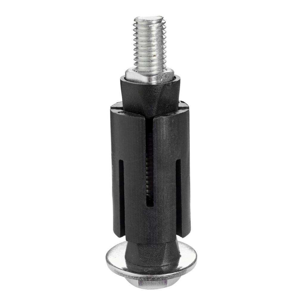 Produktabbildung Nr. 1: Fixation expansible pour roulette d'appareil TPE avec trou à boulon, tube rond, plage de serrage 21,5 - 24,0 mm, douille à enfoncer incluse 20,0 x 37,8 x 37,8 mm