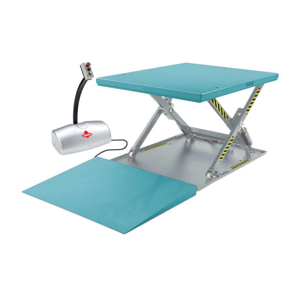 Table élévatrice à ciseaux Ameise®, plate, fermée