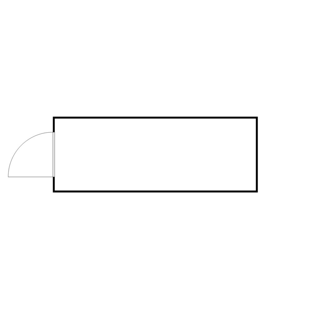 Produktabbildung Nr. 2: FLADAFI® Materialcontainer, isoliert, 12 m², mit isoliertem Boden, HxBxT 2.500 x 6.080 x 2.170 mm, Einzelflügeltür, mittig in Stirnseite