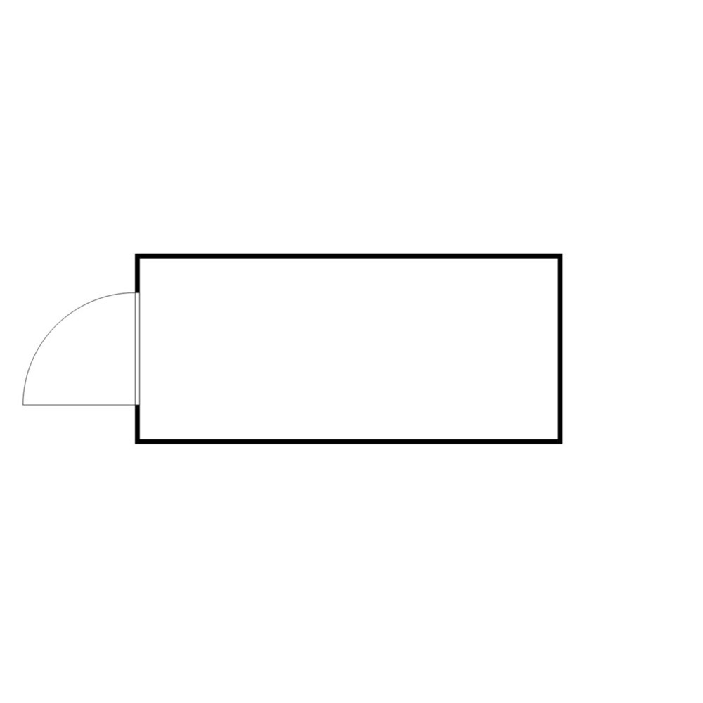 Produktabbildung Nr. 2: FLADAFI® Materialcontainer, isoliert, 10 m², mit isoliertem Boden, HxBxT 2.500 x 5.080 x 2.170 mm, Einzelflügeltür, mittig in Stirnseite