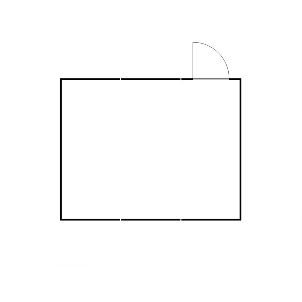 Produktabbildung Nr. 2: FLADAFI® Materialcontainer-Kombination, zerlegt, 32 m², mit Holzfussboden, HxBxT 2.150 x 5.080 x 6.520 mm, Einzelflügeltür, mittig im Modul