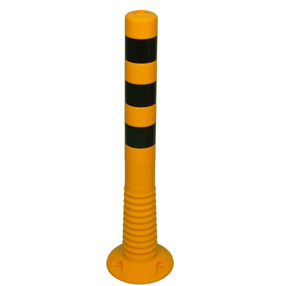 Produktabbildung Nr. 1: Flexible Sperrpfosten, Ø 80 mm, Höhe 750 mm, schwarz/gelb