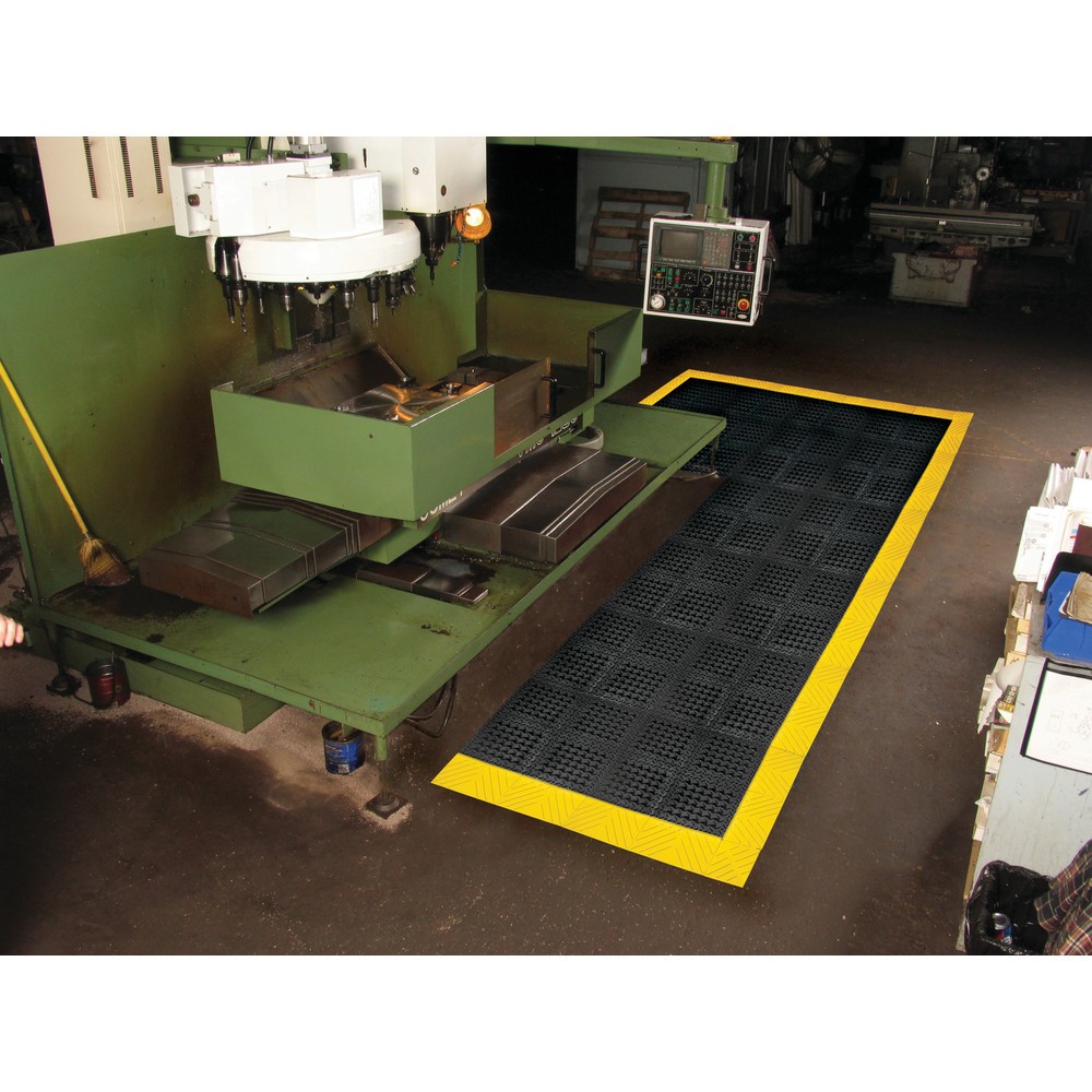 Produktabbildung Nr. 7: Fliese für NoTrax Bodenplatten-Stecksystem, PVC, gelocht, BxL 305 x 305 mm, schwarz