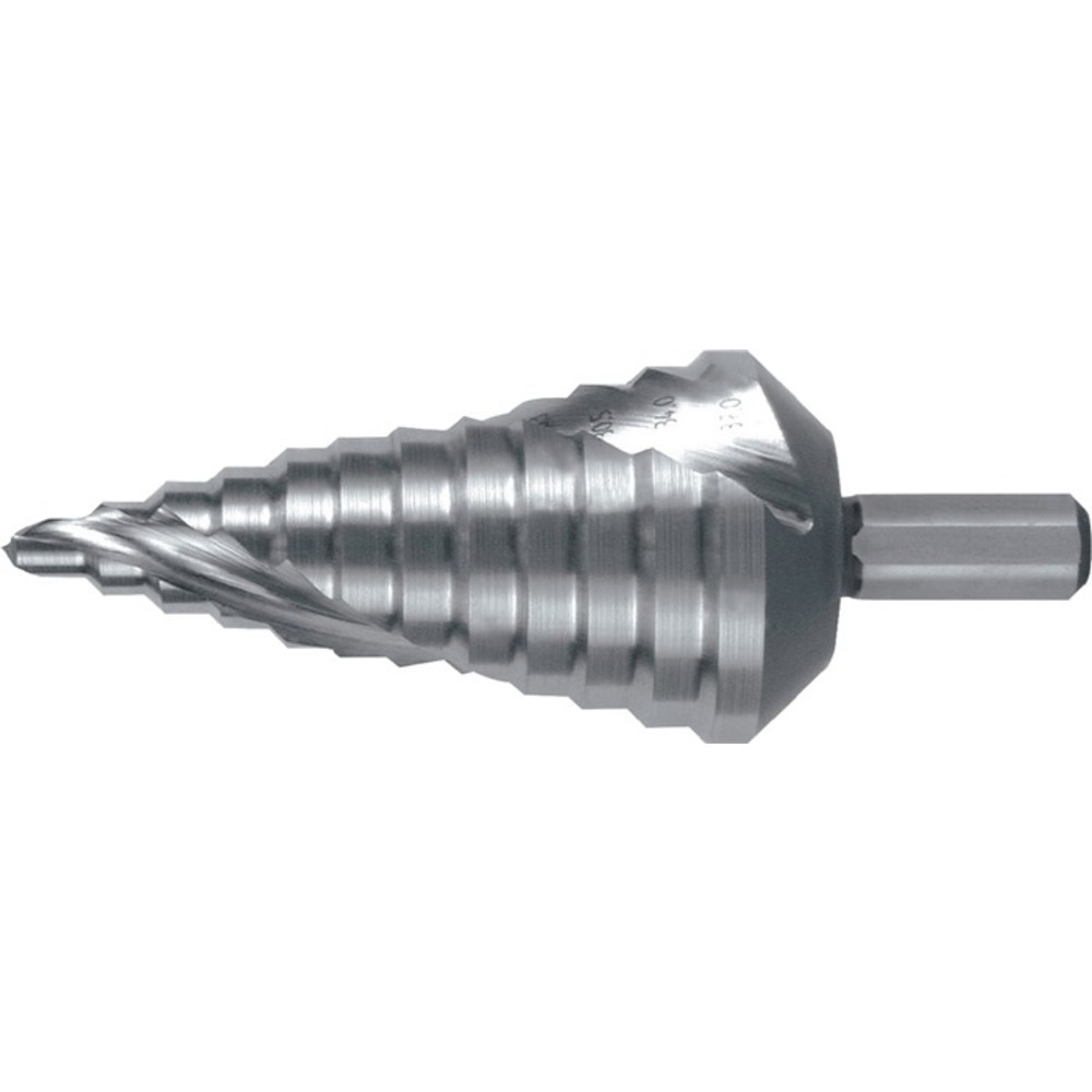 Produktabbildung Nr. 2: Stufenbohrer Bohrber.6-37mm HSS-Co Spiralnut Stufen 12 RUKO