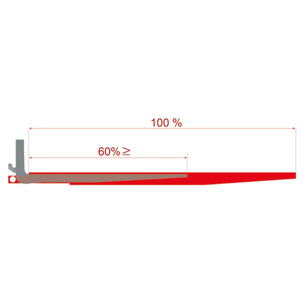 Produktabbildung Nr. 2: Rallonge de fourche, version ouverte, longueur : 1 600 mm, section des bras de fourche : 80 x 40 mm