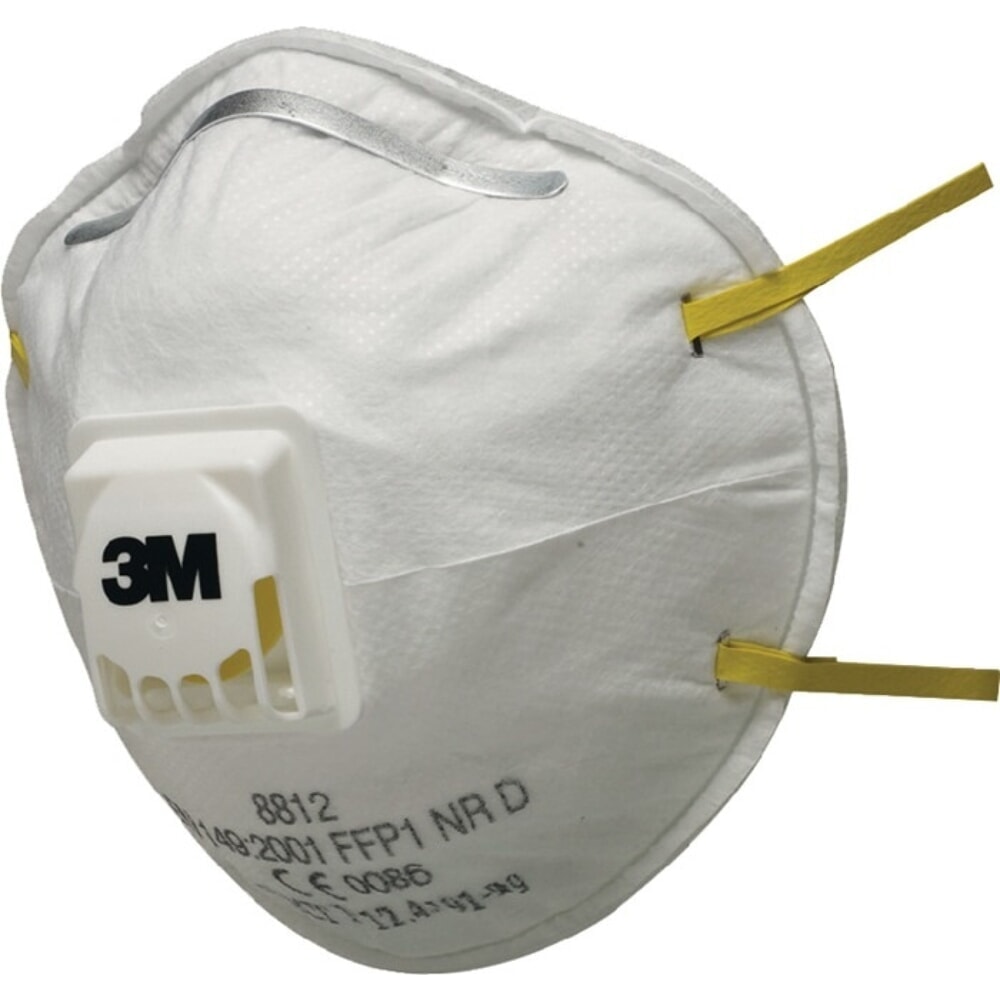 Illustration du produit: 3M™ Atemschutzmaske 8812, mit Ausatemventil, FFP1 NR D, 10St./KT