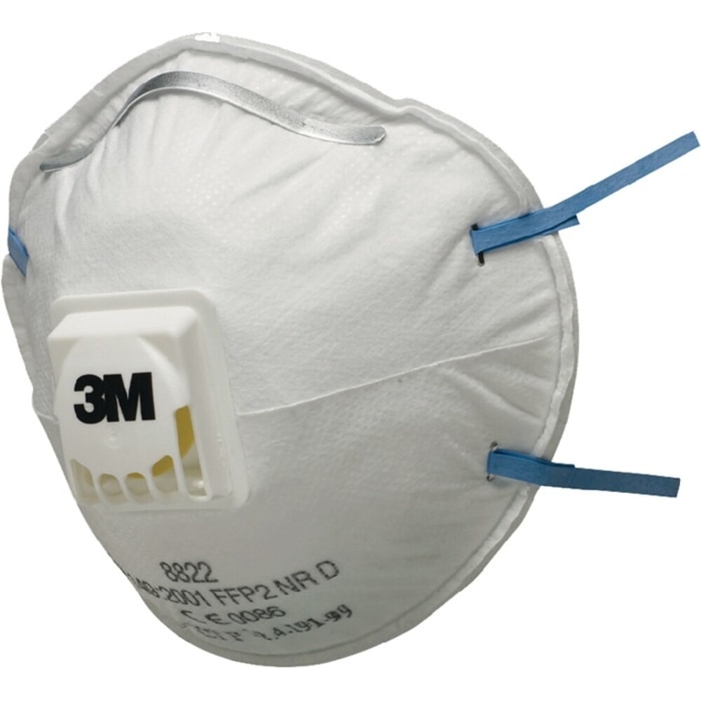 Illustration du produit: 3M™ Atemschutzmaske 8822, mit Ausatemventil, FFP2 / V NR D, 10St./KT