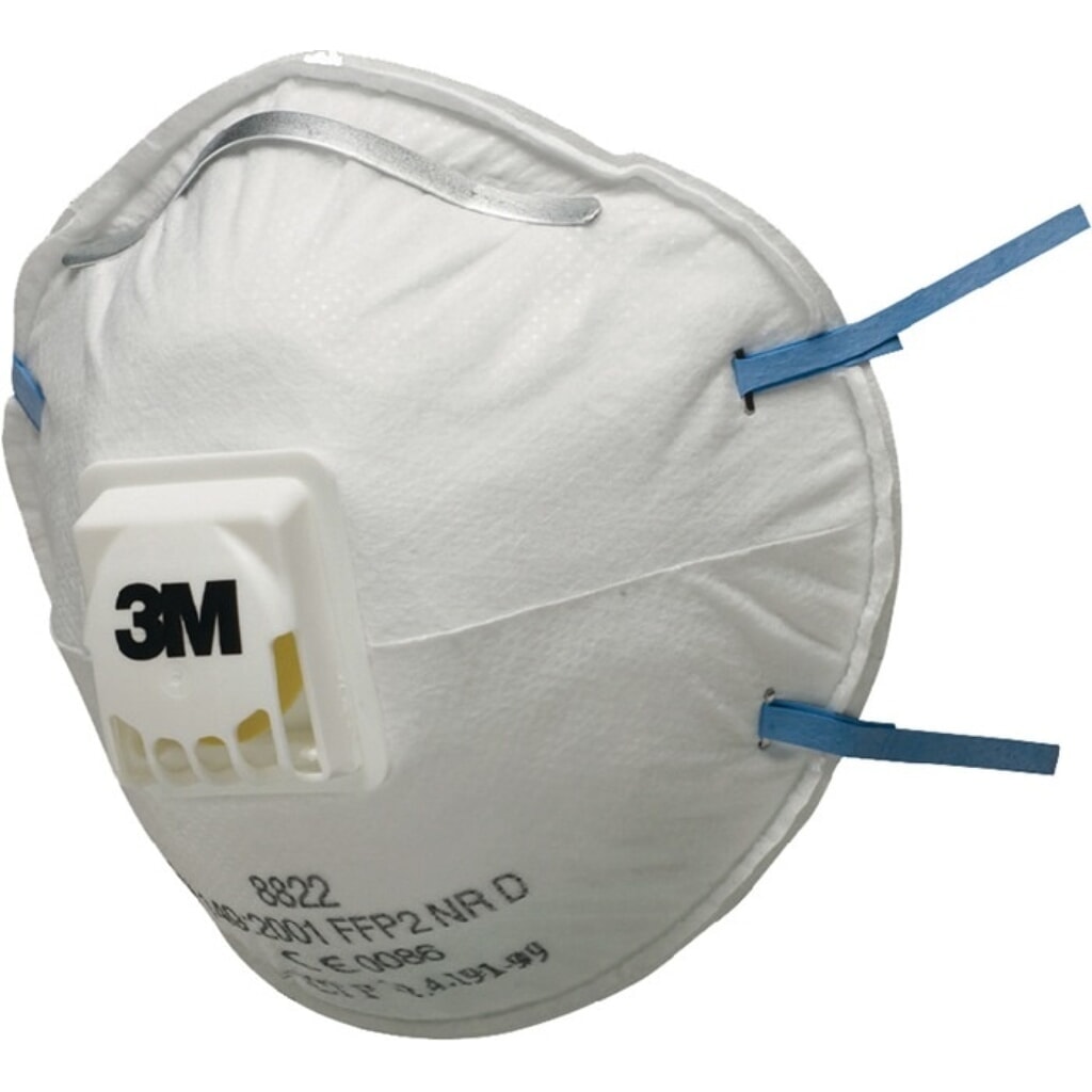3M™ Atemschutzmaske 8822, mit Ausatemventil, FFP2 / V NR D, 10St./KT Illustration du produit: 3M™ Atemschutzmaske 8822, mit Ausatemventil, FFP2 / V NR D, 10St./KT