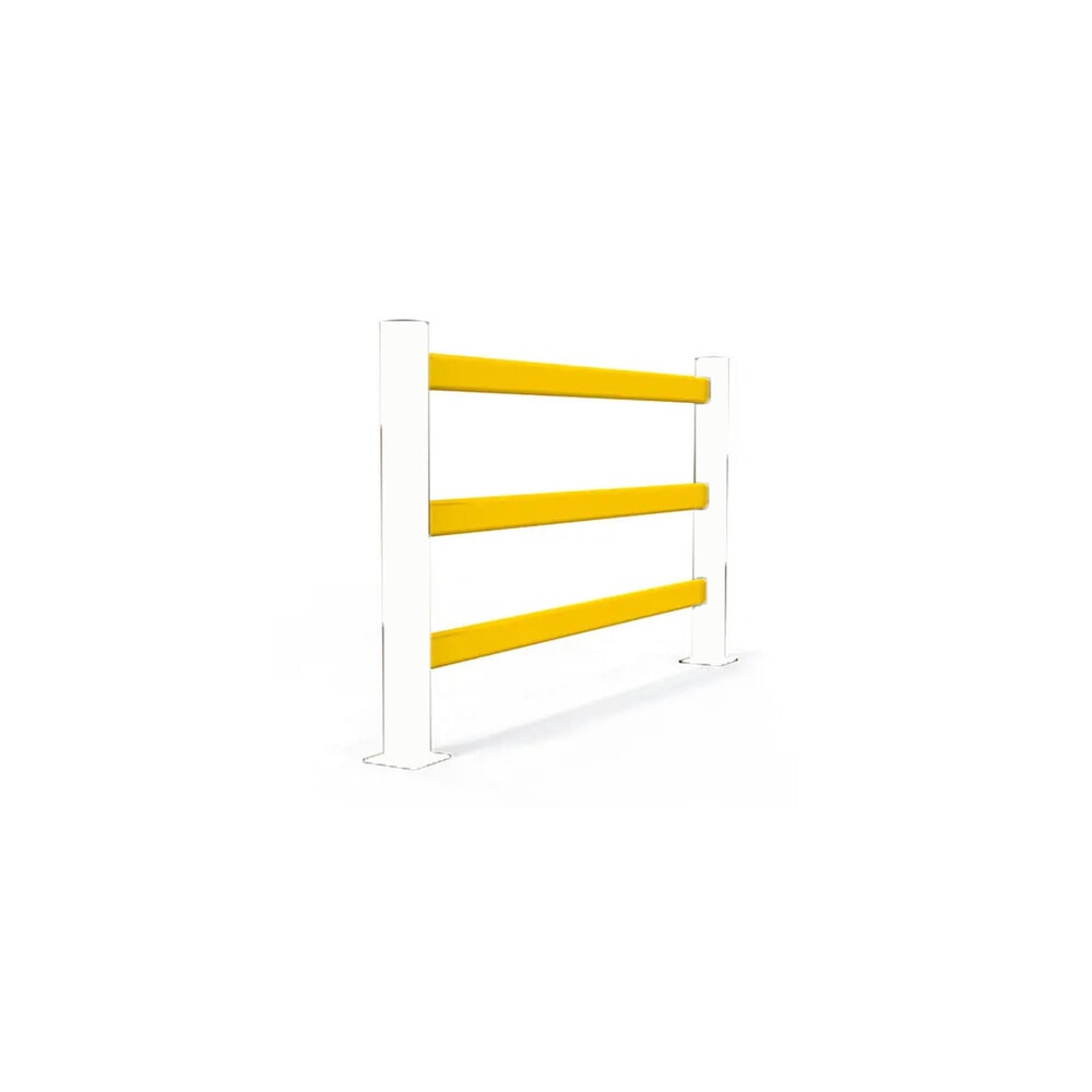 Illustration du produit: A-SAFE Jeu de longerons pour rambarde de protection contre les chocs eFlex utilisée comme séparation de voies piétonnes en MEMAPLEX®, pour l’intérieur et l’extérieur, Hxl, 3 x 1 500 mm de longueur