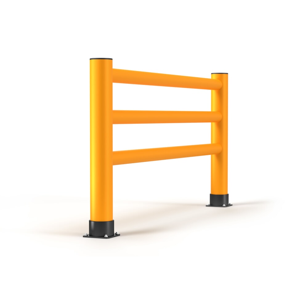 N° de l'image du produit 4 : A.M.P.E.R.E. Rammschutzgeländer Rack Mammut®, Innen- und Außenbereich, HxL 1.100 x 8.000 mm