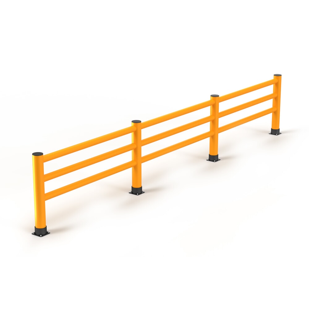 Illustration du produit: A.M.P.E.R.E. Rammschutzgeländer Rack Mammut®, Innen- und Außenbereich, HxL 1.100 x 6.000 mm