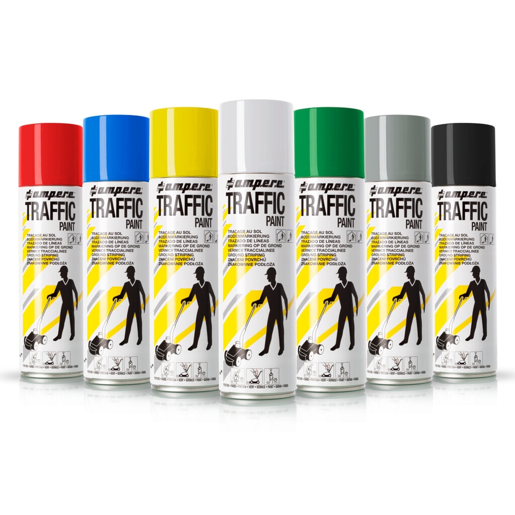 N° de l'image du produit 3 : A.M.P.E.R.E. Peinture de marquage TRAFFIC 0,5 l, jaune