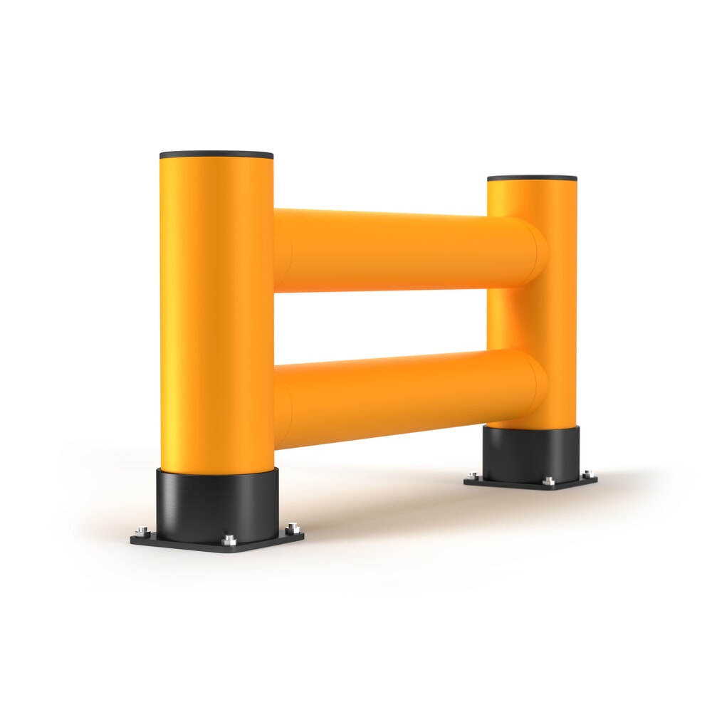 N° de l'image du produit 8 : A.M.P.E.R.E. Regalendschutz Rack Mammut®, Doppelplanke, Länge 1.200 mm