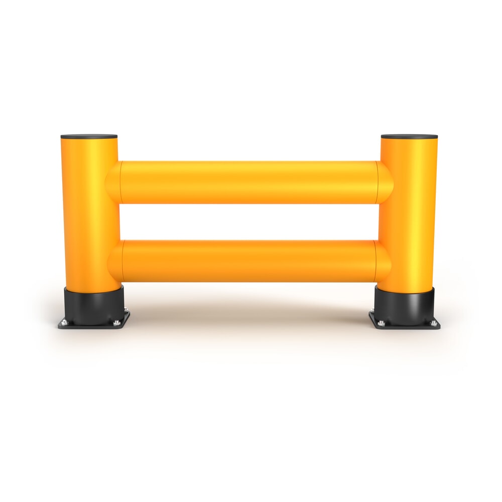 N° de l'image du produit 9 : A.M.P.E.R.E. Regalendschutz Rack Mammut®, Doppelplanke, Länge 1.200 mm