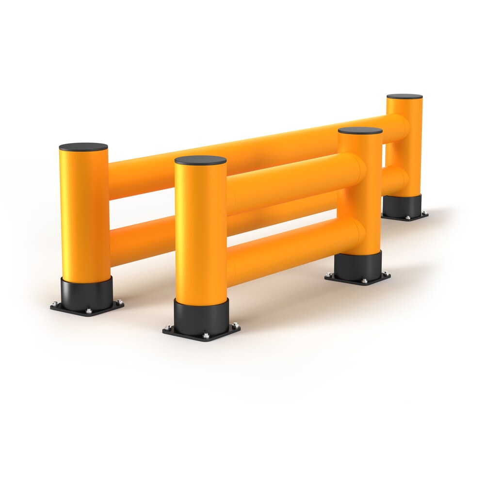 N° de l'image du produit 10 : A.M.P.E.R.E. Regalendschutz Rack Mammut®, Doppelplanke, Länge 1.200 mm