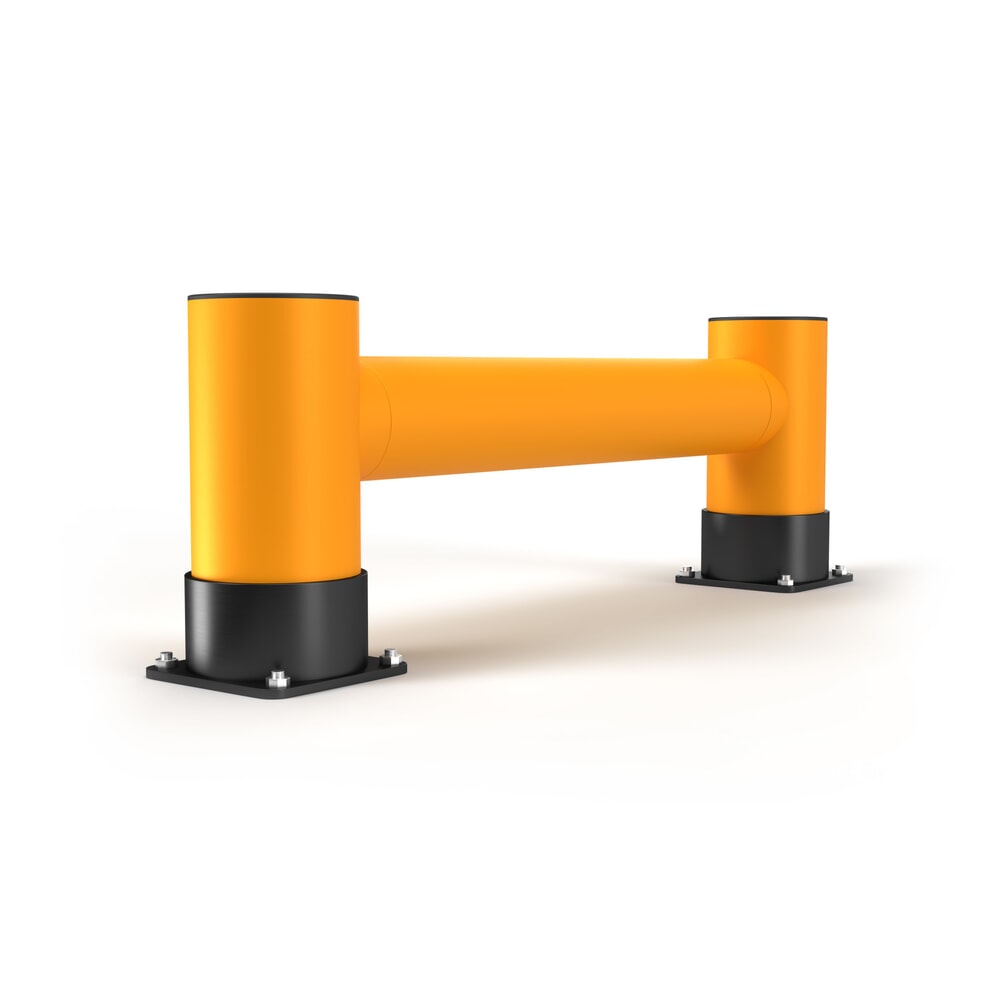 Illustration du produit: A.M.P.E.R.E. Regalendschutz Rack Mammut®, Einzelplanke, Länge 1.200 mm