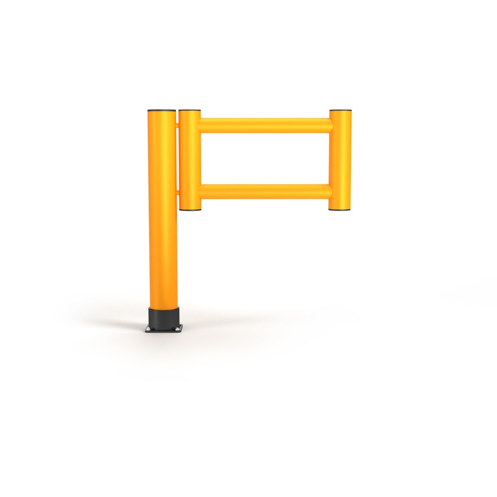 N° de l'image du produit 5 : A.M.P.E.R.E. Schwingtür Rack Mammut® für Rammschutzgeländer Rack Mammut®, Innen- und Außenbereich Anschlag links, HxL 1.100 x 1.000 mm