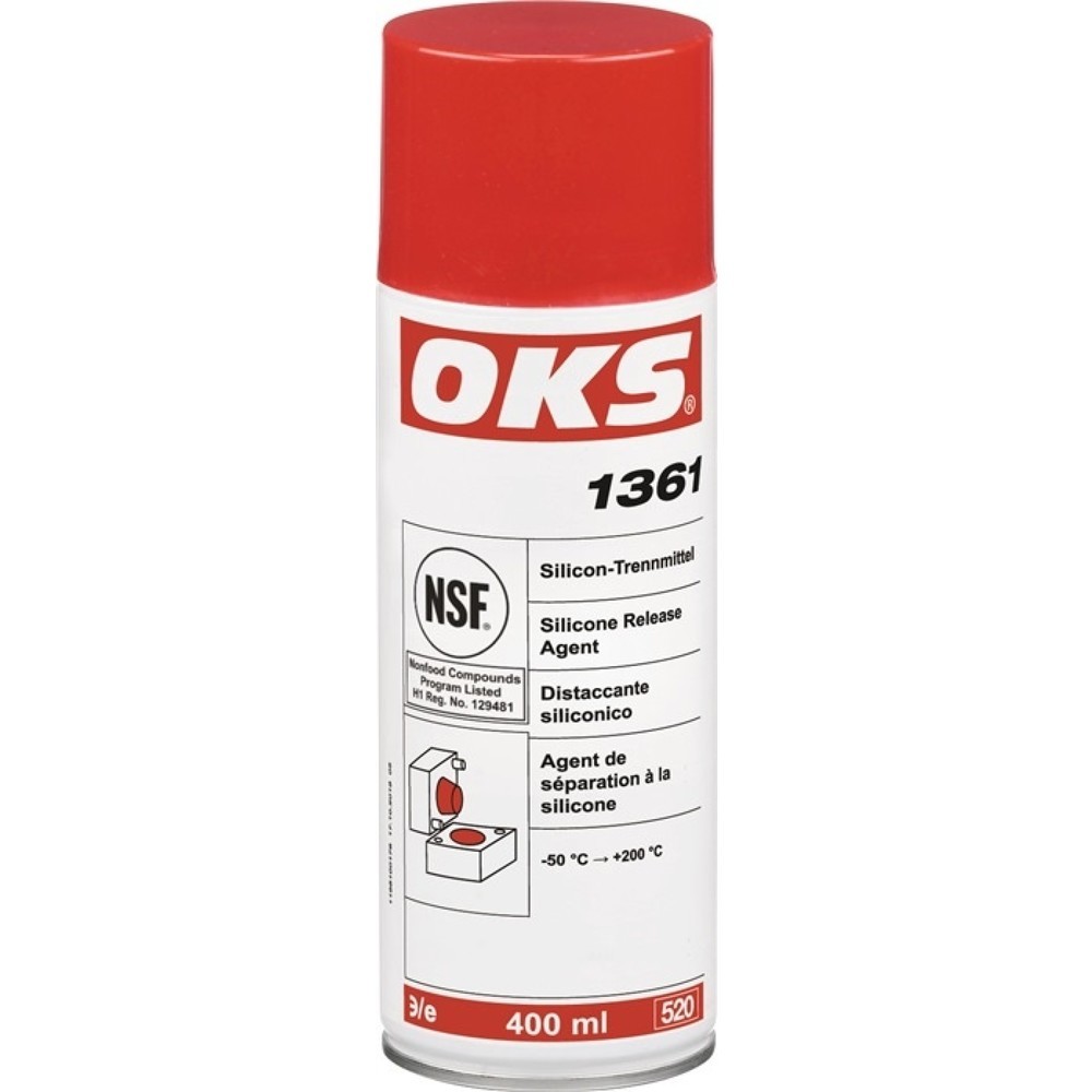 N° de l'image du produit 1 : Séparateur de silicone 1361 incolore NSF H1 400 ml bombe aérosol OKS