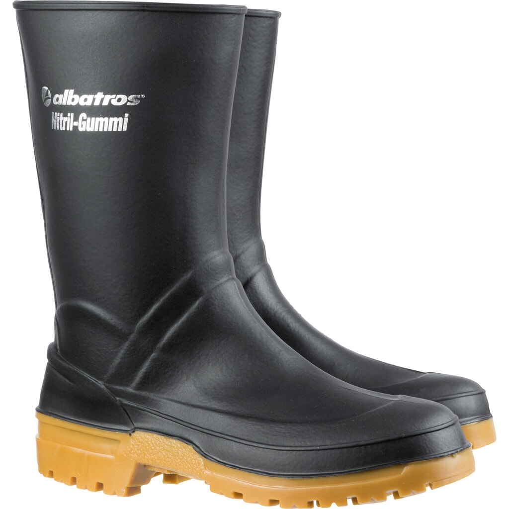 Illustration du produit: albatros GUARDIAN MID BLACK Nitrilgummistiefel Größe 44, schwarz