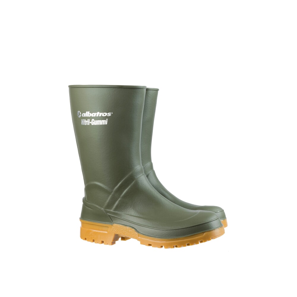 N° de l'image du produit 1 : albatros GUARDIAN MID GREEN Nitrilgummistiefel Größe 36, grün