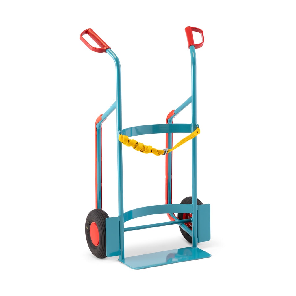Ameise® Diable porte-fûts pour 1x fût de 200 litres, capacité de charge 250 kg, bande de serrage de sécurité Illustration du produit: Ameise® Diable porte-fûts pour 1x fût de 200 litres, capacité de charge 250 kg, bande de serrage de sécurité