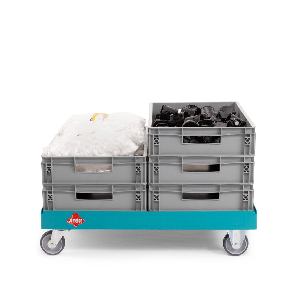 Ameise® Rouleur de transport Dollar A-TR1, pour bacs empilables Euro lxP 600 x 800 mm, capacité de charge 300 kg N° de l'image du produit 3 : Ameise® Rouleur de transport Dollar A-TR1, pour bacs empilables Euro lxP 600 x 800 mm, capacité de charge 300 kg
