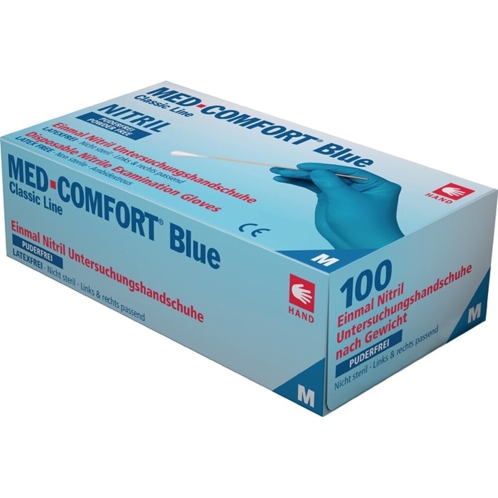 Illustration du produit: AMPRI Einw.-Handsch.Med Comfort Blue Gr.L blau